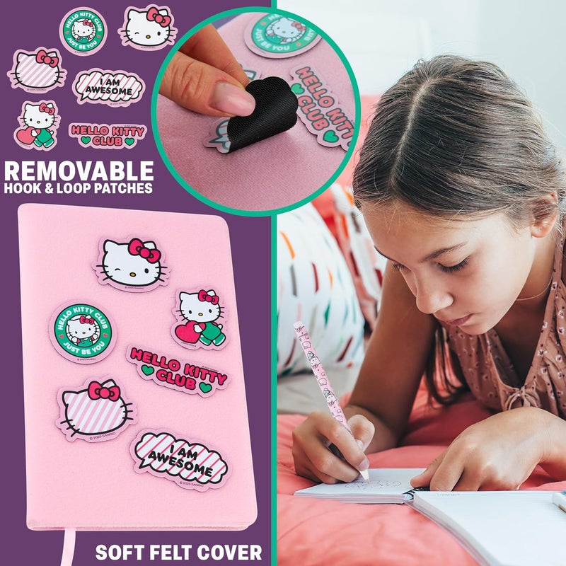 Get Trend Hello Kitty Sanrio Scrapbook Kit for Kids with Notebook, Stickers, Pens, Bookmarks, Frames, Patches, Kawaii Art Supplies, Gifts for Kids (Multi Hello Kitty) - Image 3